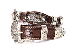 Western Buckle Set 3 Piece Rooster Buckle Star Buckle Hebilla Vaquero Gallo 1.5