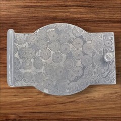 Belt buckle Damascus hand forged
