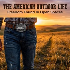 Western Belt Buckles for Men Cowboy Belt Buckle American Patriotic Belt, Deer