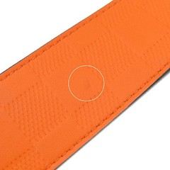 LOUIS VUITTON Belt Suntulle Boston 95 Leather Damier Infini Navy Orange