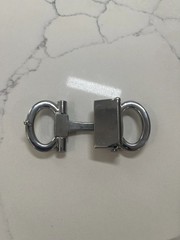 Unisex Salvatore Ferragamo Alloy Belt Buckle Silver For 3.5cm Leather Strap