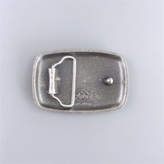 Vintage Silver Plated Hammer Forged Rectangle Belt Buckle also Stock in the US