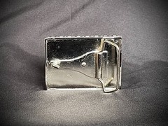 Handmade Military Star Glass Tile Belt Buckle OOAK Darren McNeese Gothic