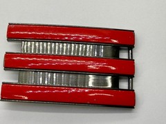 Adidas Golf 3 Stripe Red Gray Color – Trophy Award Style Sports Belt Buckle