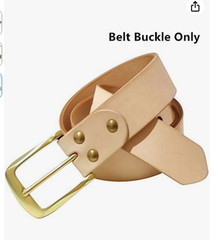 1 1/2&Prime; (38 mm) Heavy Duty Solid Brass Single Prong Belt Buckle For Leather Belt