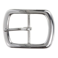1 1/2&Prime; (38 mm) Nickel Free Center Bar Single Prong Rectangular Belt Buckle