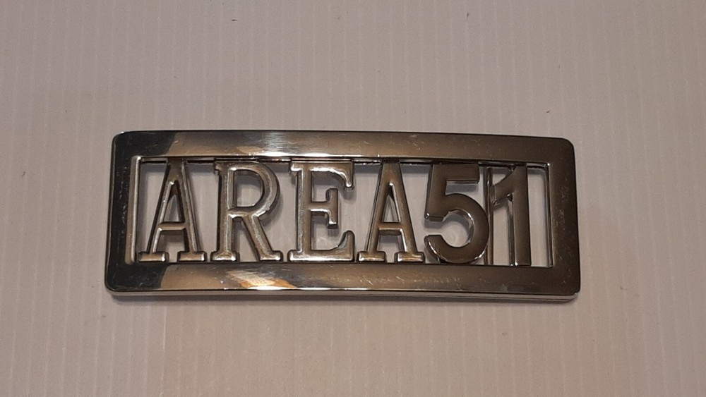 AREA 51 CUSTOM Belt Buckle-Put ANY LETTERS &/OR NUMBERS on Buckle