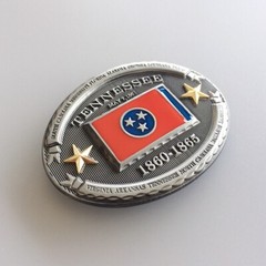 Vintage Oval Tennessee Flag Belt Buckle Gurtelschnalle Boucle de ceinture