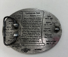 Georgia Oval Belt Buckle 2003 Brass Pewter Made in USA
