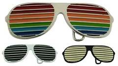 Sunglasses Specs Frame Belt Buckle Men Women Nerd Style Fashion Costume LGBT New