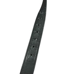 Dickies Black Brown Leather Reversible Size 44 Men&rsquo;s Belt Silver Buckle