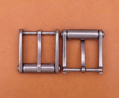 Novelty Mens Retro Single Prong Pin Metal Belt Buckle 32mm Silver Color