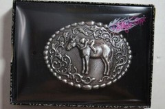 Nocona Blazin Roxx Girl Loving her Horse Belt Buckle 37672
