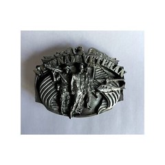 Vietnam Veteran Grey Belt Buckle