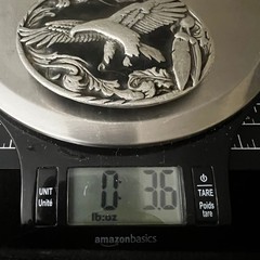 Siskiyou 1995 Flying Eagle Pewter Belt Buckle A-2 Made in USA Large Western