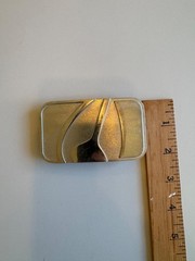 Nixon Belt Buckle 3&Prime; x 2.5&Prime; Silver in Color