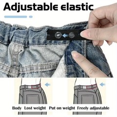 2 Pcs Invisible Belt Tightener Seamles Trouser Waist Buckle Adjuster Sewing Tool