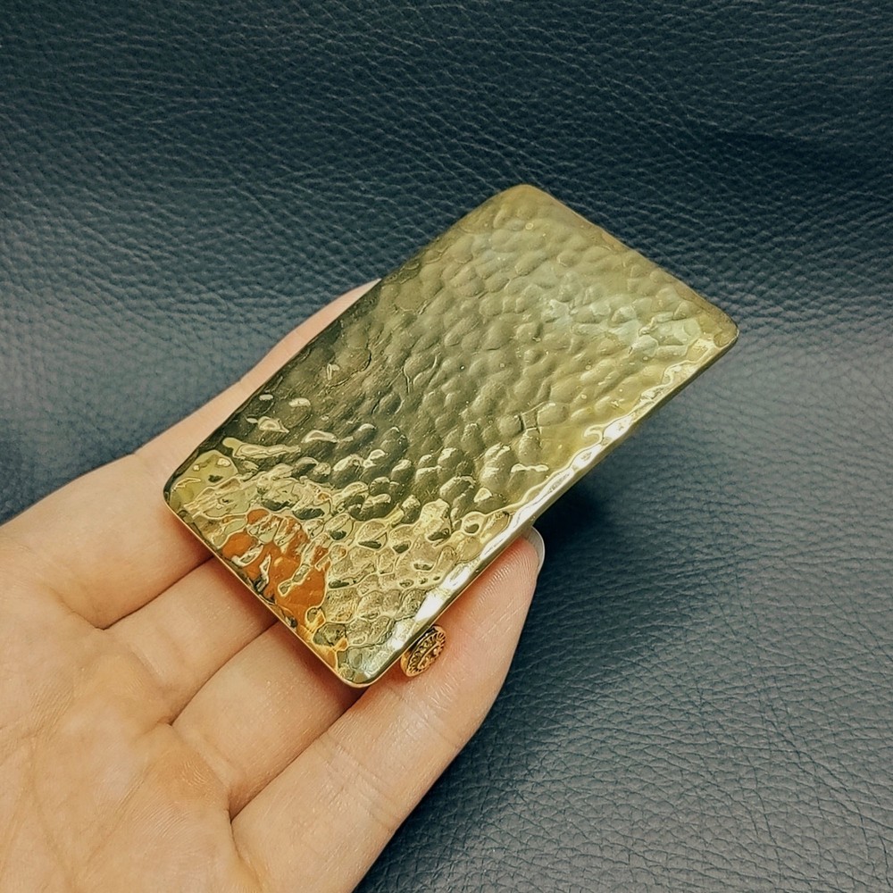 Casting Brass Copper Belt Buckle, Personalized Hammer Printed Men Buckle,gift