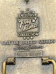 TONY LAMA Simmental Bull Cow Sire Belt Buckle Cattle Breed Series FIRST Edition