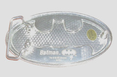 Metal Batman Belt Buckle By Dc Comics Yellow and Silver Collectors Item
