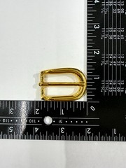 Solid Brass Gold Belt Buckle Made in Italy Fits 0.79&Prime; Belt Strap