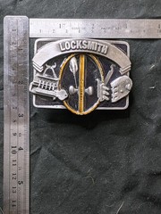 Buckle of America Locksmith Belt Buckle P-166 Western Metal 1.75in Silver