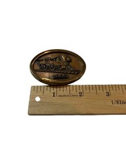 Vintage 1866 Train Locomotive Belt Buckle Jostens Brass Railroad Western