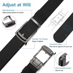 SENDEFN Nylon Ratchet Belts for Men, Golf Web Belt M（36 »-46 » Waist）, Blue