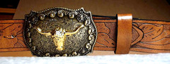 Western Belt and Buckle `1 1/2 inches wide and belt plus buckle 48&Prime; NEW