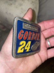 NASCAR Winston Cup Series Jeff Gordon 24 American Legends Foundry belt buckle