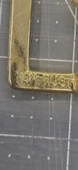 Brass Buckles Made In The U.S.A.. These Do Not Rust! By From Pando Leather
