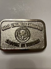 416 Engineer Command Serving Building Army Reserve USA Vintage Belt Buckle