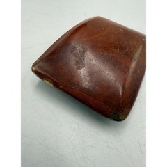 Vintage Handmade Wood Belt Buckle Rectangular Rustic Western Brown Boho