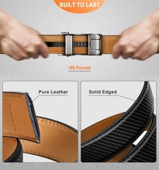 BULLIANT Belt Strap Buckles for 26&Prime;-40&Prime; Waist – 1 3/8&Prime; Width, Black3190