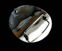90&rsquo;s Vintage Texas End of the Trail Native German Silver Brass Belt Buckle