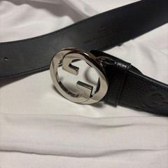GUCCI Pre-Owned Joe Wide Leather Belt