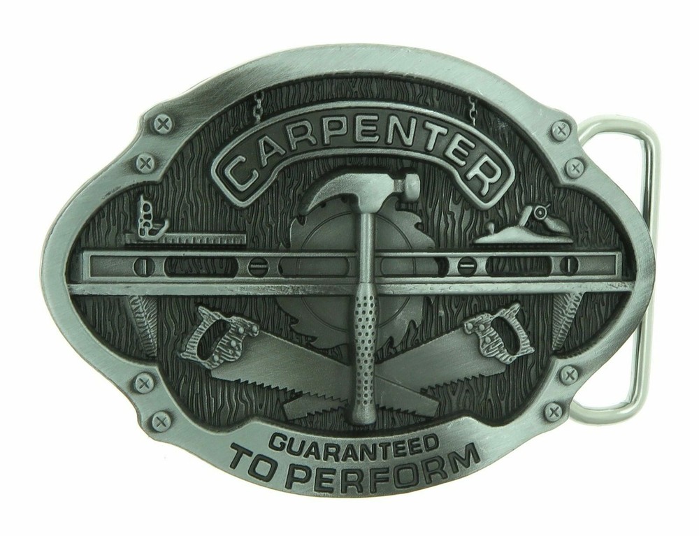 Carpenter Tradesman Metal Belt Buckle