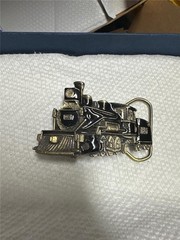 Vintage Train 165 Belt Buckle 1981 by Great American Buckle Co