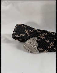 Western Cowboy Rope Style Belt & Eagle Belt Buckle Sz: 34 – 36
