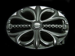 TB15103 REALLY NICE **BAROQUE ORNAMENATL** FASHION PEWTERTONE BELT BUCKLE