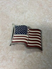 american flag belt buckel 2-5/8&Prime;x3-1/4&Prime;