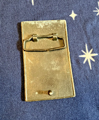 VTG Winchester Repeating Arms New Haven Conn. Rifle Gun Belt Buckle Brass #9