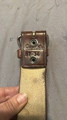 Cabela&rsquo;s Leather Buckle in Brown and Gold