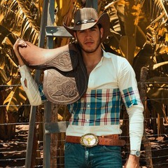 Aswitnove Mens Western Leather Buckle Belts, M-Fit waist size(37&Prime;-41&Prime;), Brown