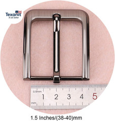 1.5 Inches (38-40 Mm) Belt Buckle Single Prong Square Replacement Buckle for Men