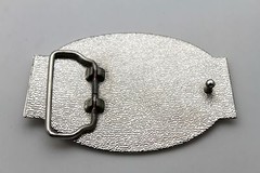 NEW Men Women Silver Metal Buckle Fashion United States America Flag USA Parade