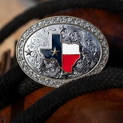 Montana Silversmiths Belt Buckle Lone Star Pride Silver Gold A1082P