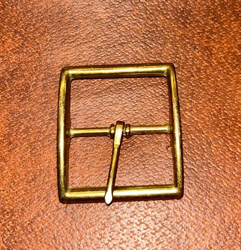 Brass Replacement Metal Belt Buckle 1.75 x 2 » For All Jeans, Khakis, Dark Brown