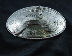 MADE BY ORDER MEN BELT BUCKLE HANDMADE STAINLESS STEEL COCK FIGHTER ROOSTER