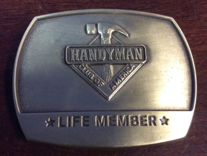 Brass Belt Buckle Handyman Club of America Belt Accessory Buckles